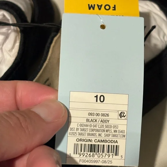 Cat & Jack Addy Black Velvet Ballet Flats Easy On Memory Foam Toddler Size 10 - Picture 3 of 5